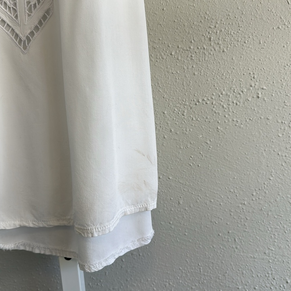 Solitaire Swim Elegant White Sleeveless Swim Cover-Up Small - Picture 4 of 7